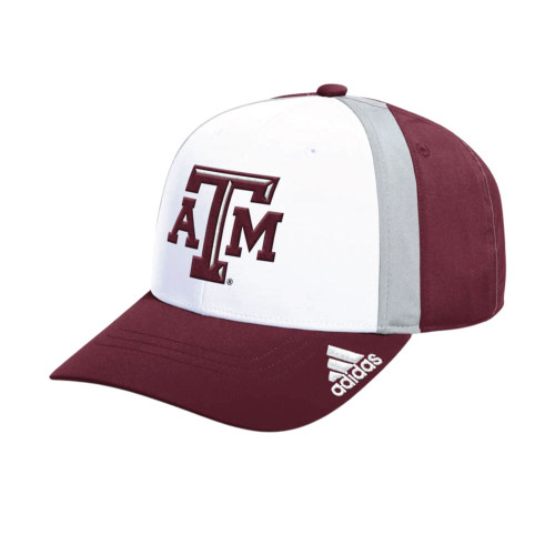 Adidas Maroon & White Coaches Pack Adjustable Cap