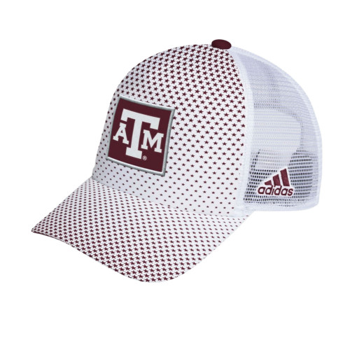Adidas White Graphic Foam Trucker Cap