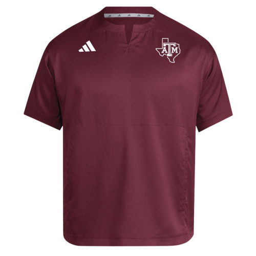 Adidas Baseball Adizero 1/4 Zip Grey Short Sleeve Dugout Cage