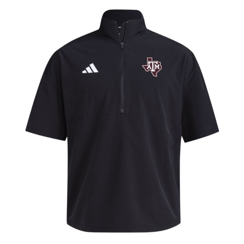 Texas A&M Adidas Men's Short Sleeve Stretch Woven Jacket - Maroon U