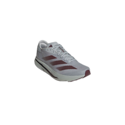Adidas Texas A&M Aggies white athletic running shoes featuring maroon Adidas stripes and performance design