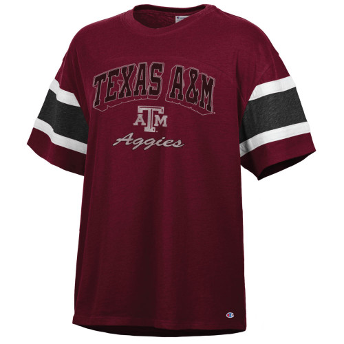 Champion Stadium Women's Maroon Captain Short Sleeve Tee