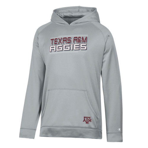 Champion Stadium Youth Gainsboro Gray Raglan Hoodie