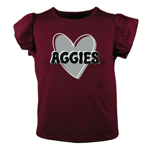 Garb Toddler Maroon Maeve Short Sleeve Tee