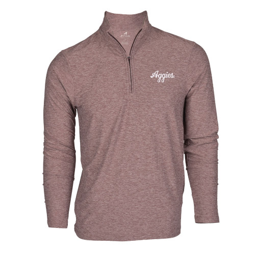Tamu Antigua Men's Texas A&M Heather Hunk 1/4 Zip Pullover - Maroon U