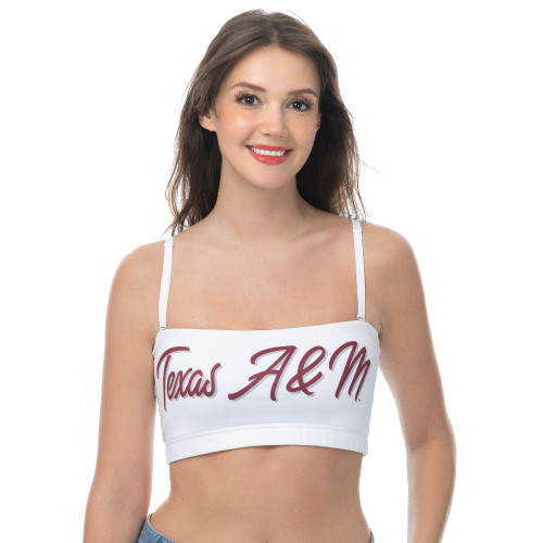 ZooZatz Women's White Convertible Bralette