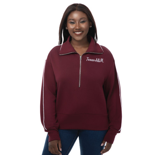 Quarter Zips - Maroon U