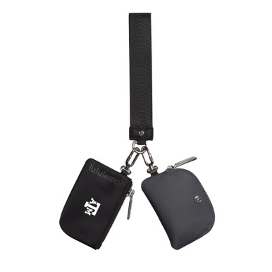 lululemon Black Dual Pouch Wristlet - Maroon U