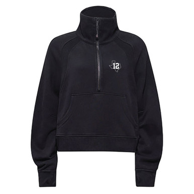 lululemon Women's Black Scuba Funnel-Neck 1/2-Zip Jacket