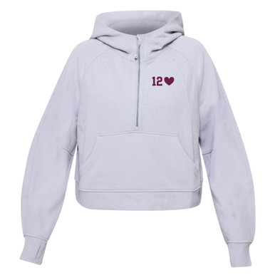 lululemon Lavender Scuba 1/2 Zip Hoodie - 12 Heart - Maroon U
