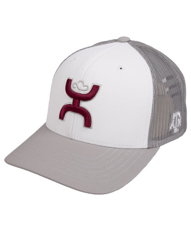 Hooey Blush Snapback Cap Grey/Burgundy