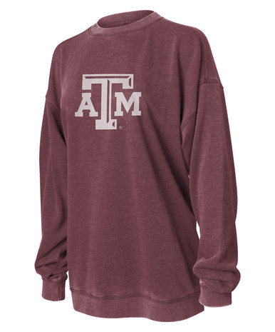 chicka-d NCAA womens Burnout Fleece Sweatshirt
