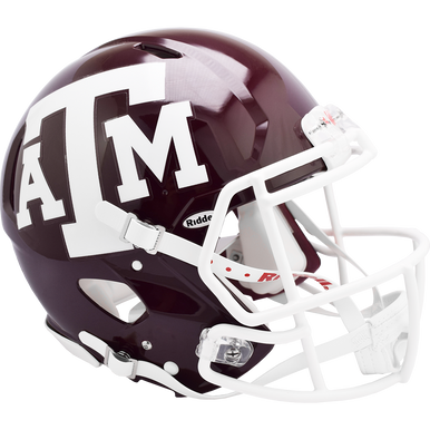 burghandy football helmet Riddell Authentic Football Helmet - Maroon