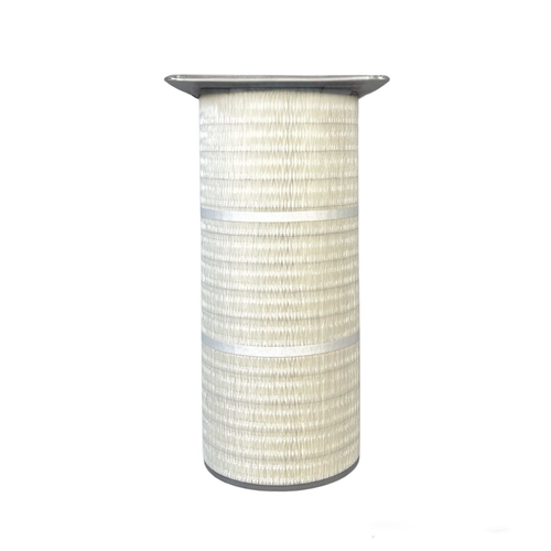 12.75 x 30 inch 80/20 cellusose dust cartidge with a flange-closed design, 2 outer bands, 313 pleats