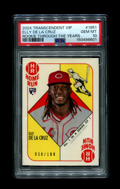 2024 Elly De La Cruz Topps Heritage #473 Chrome /999 Reds PSA 10