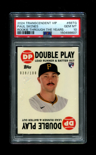 2024 Paul Skenes Topps Transcendent 1968 RC Through Years PSA 10