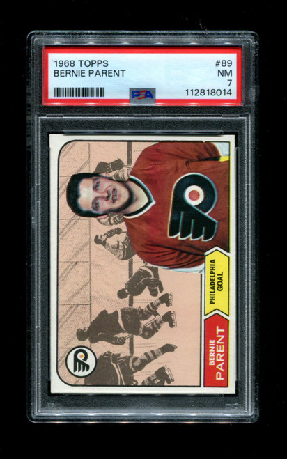 1968 Bernie Parent Topps #89 RC Flyers PSA 7