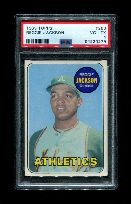1969 Reggie Jackson Topps #260 RC Athletics PSA 4