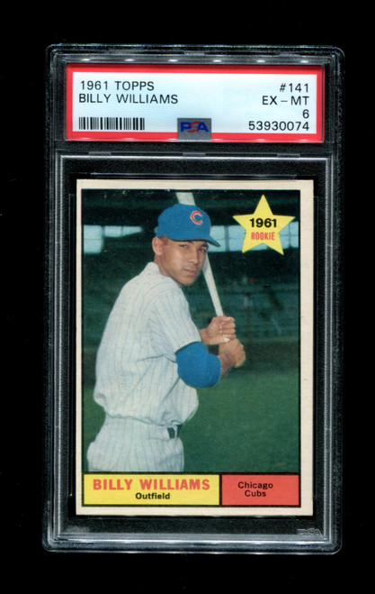 1961 Billy Williams Topps #141 RC Cubs PSA 6
