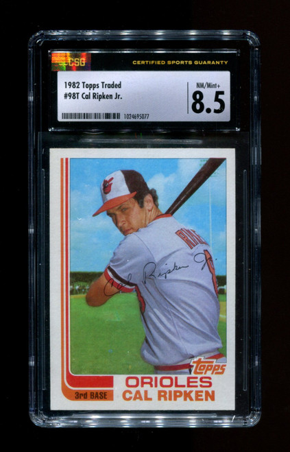 1982 Cal Ripken Jr. Topps Traded #98T RC Orioles CSG 8.5