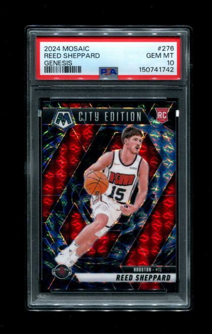 2024 Reed Sheppard Mosaic #276 Genesis RC Rockets PSA 10