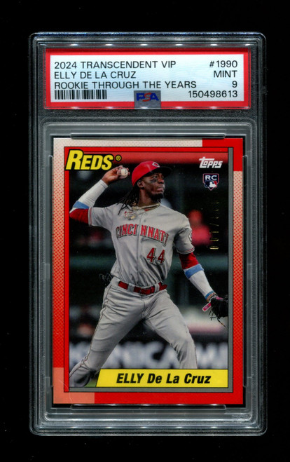 2024 Elly De La Cruz Topps Transcendent VIP RC 1990 Through Years /100 PSA 9