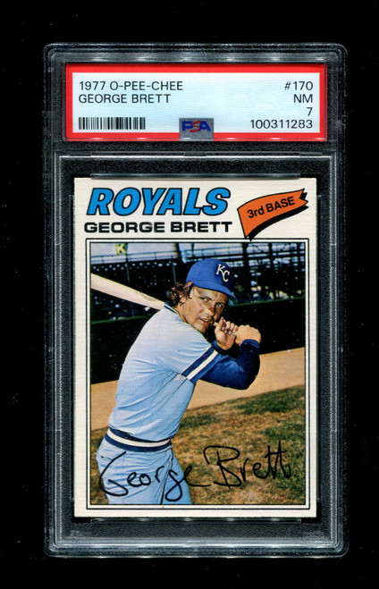 1977 George Brett O-Pee-Chee #170 Royals PSA 7