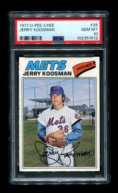 1977 Jerry Koosman O-Pee-Chee #26 Mets PSA 10