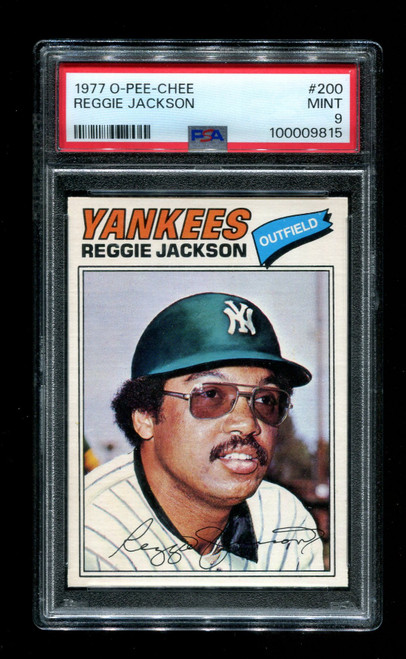 1977 Reggie Jackson O-Pee-Chee #200 Yankees PSA 9