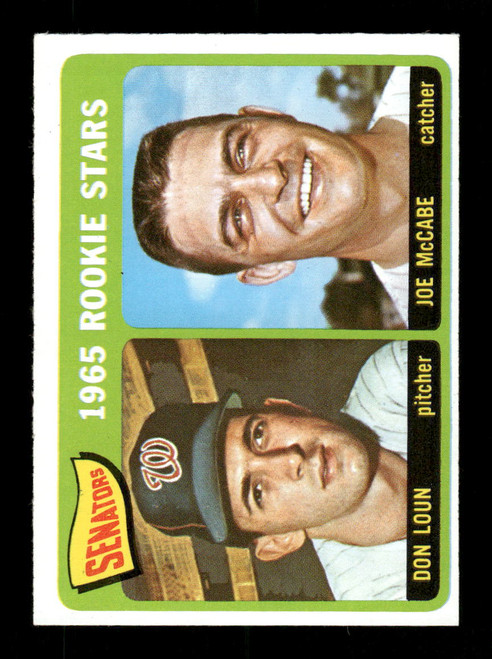 1965 Senators Rookie Stars O-Pee-Chee #181 Don Loun/Joe McCabe *5065