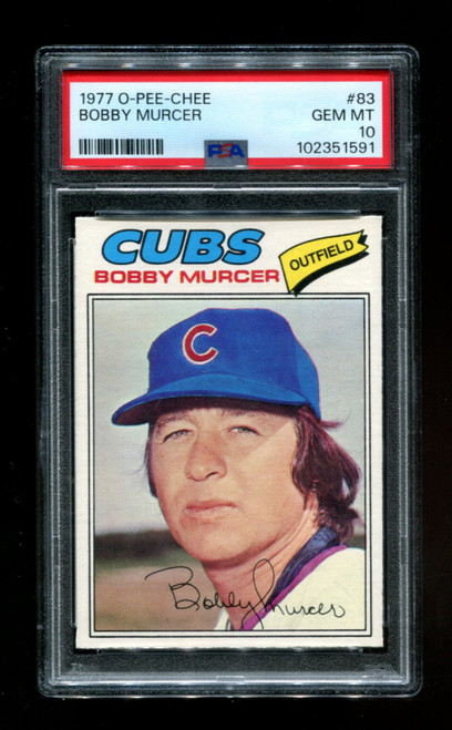 1977 Bobby Murcer O-Pee-Chee #83 Cubs PSA 10