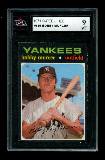 1971 Bobby Murcer O-Pee-Chee #635 Yankees KSA 9