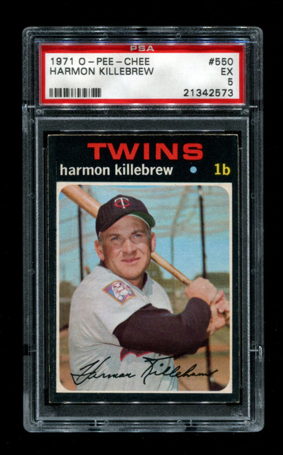 1971 Harmon Killebrew O-Pee-Chee #550 Twins PSA 5