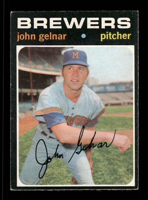 1971 John Gelnar O-Pee-Chee #604 Brewers *5160