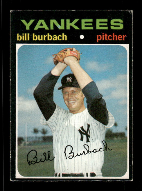 1971 Bill Burbach O-Pee-Chee #683 Yankees *5237