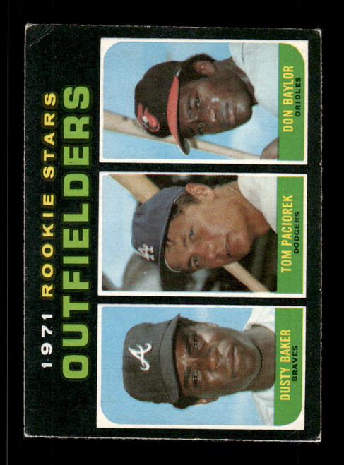 1971 Outfielders Rookie Stars O-Pee-Chee #709 Dusty Baker Don Baylor *5263