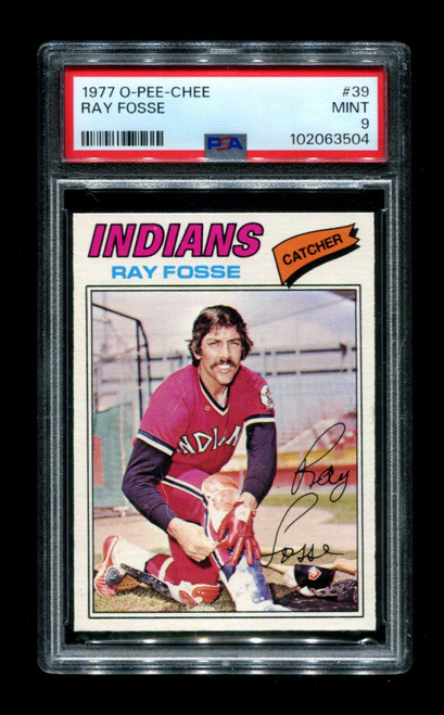 1977 Ray Fosse O-Pee-Chee #39 Indians PSA 9