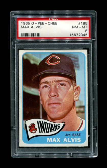 1965 Max Alvis O-Pee-Chee #185 Indians PSA 8