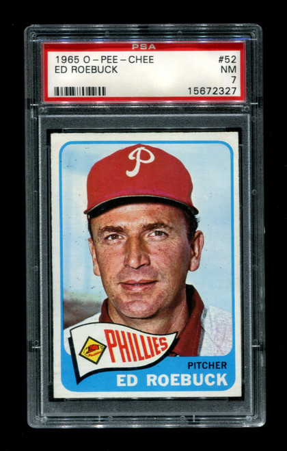 1965 Ed Roebuck O-Pee-Chee #52 Phillies PSA 7