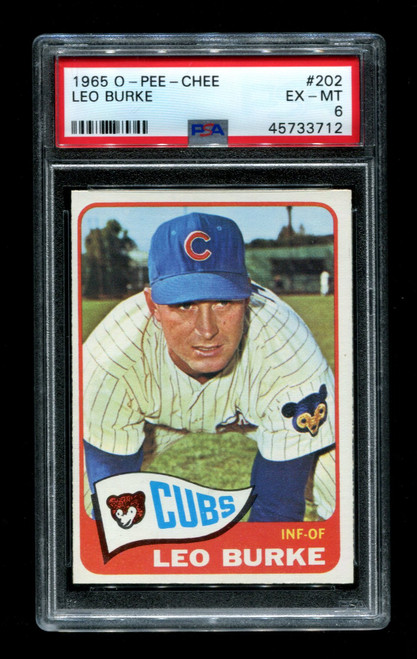 1965 Leo Burke O-Pee-Chee #202 Cubs PSA 6