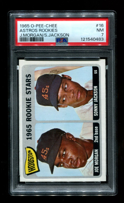 1965 Houston Rookie Stars O-Pee-Chee #16 Joe Morgan PSA 7