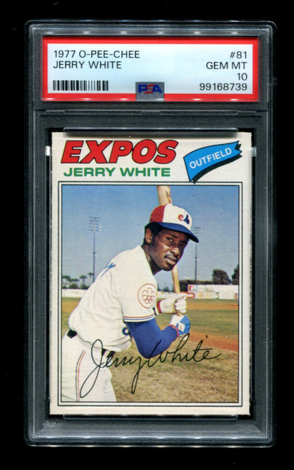 1977 Jerry White O-Pee-Chee #81 Expos PSA 10