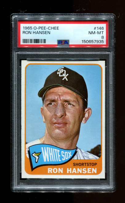 1965 Ron Hansen O-Pee-Chee #146 White Sox PSA 8