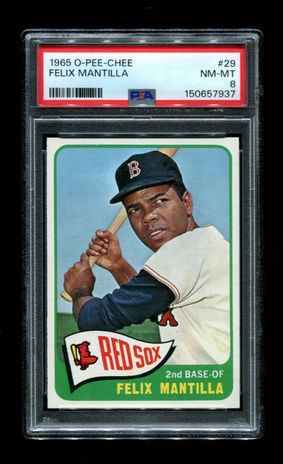 1965 Felix Mantilla O-Pee-Chee #29 Red Sox PSA 8