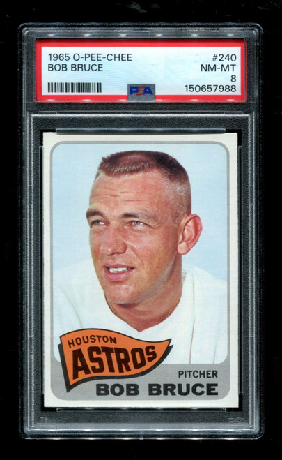 1965 Bob Bruce O-Pee-Chee #240 Astros PSA 8