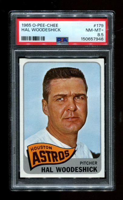 1965 Hal Woodeshick O-Pee-Chee #179 Astros PSA 8.5