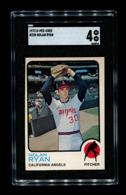 1973 Nolan Ryan O-Pee-Chee #220 Angels SGC 4
