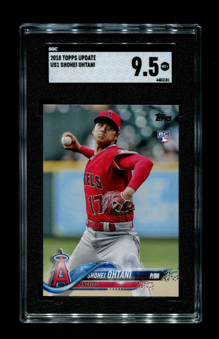 2018 Shohei Ohtani Topps Update #US1 Rookie Angels SGC 9.5