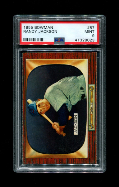 1955 Randy Jackson Bowman #87 Cubs PSA 9