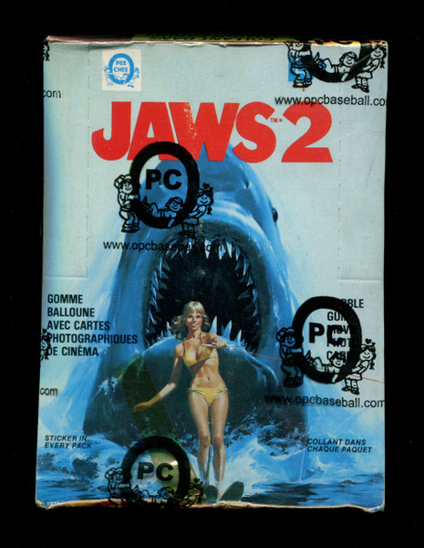 1978 Jaws 2 O-Pee-Chee Tape Intact Wax Box
